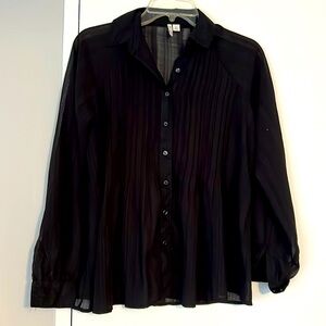Cato long sleeve sheer top for women. Size XS